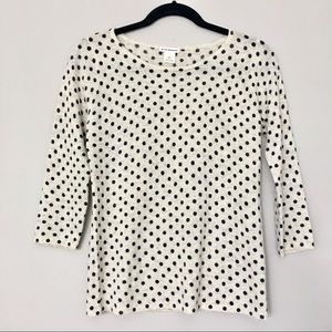 Club Monaco | polka dot wool sweater